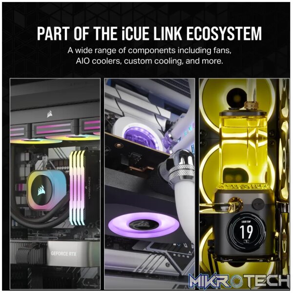 Corsair iCUE LINK RX120, Fan, 12 cm, 400 RPM, 2100 RPM, 36 dB, 74.2 cfm - Image 9