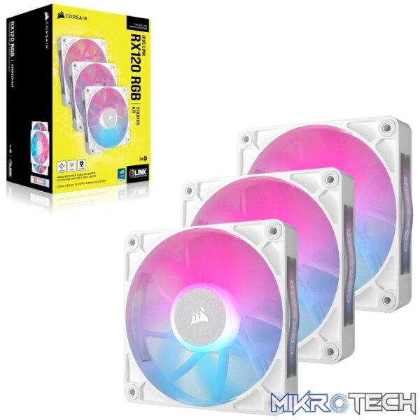 Corsair iCUE LINK RX120 RGB, Fan, 12 cm, 400 RPM, 2100 RPM, 36 dB, 73.5 cfm - Image 8