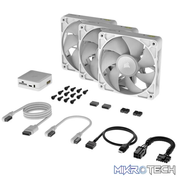 Corsair iCUE LINK RX120 RGB, Fan, 12 cm, 400 RPM, 2100 RPM, 36 dB, 73.5 cfm - Image 9