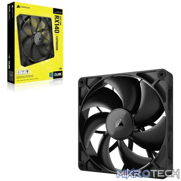 Corsair iCUE LINK RX140, Fan, 14 cm, 300 RPM, 1700 RPM, 36 dB, 95.7 cfm - Image 8