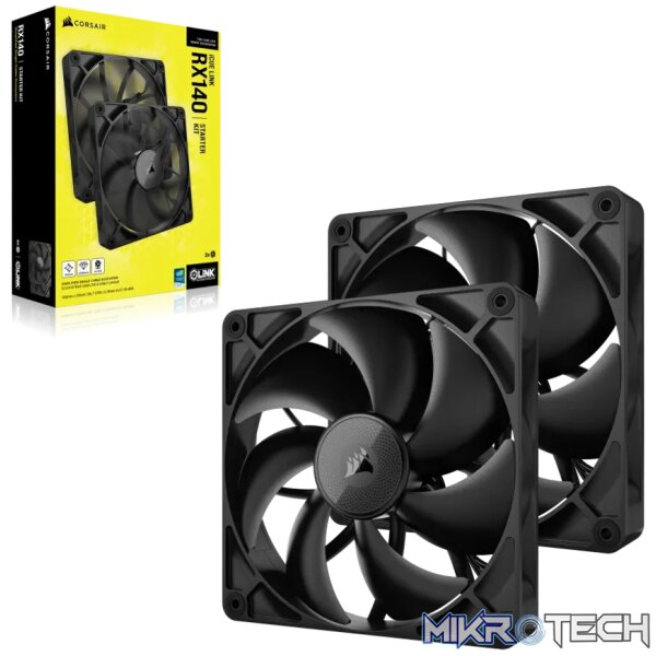 Corsair iCUE LINK RX140, Fan, 14 cm, 300 RPM, 1700 RPM, 36 dB, 95.7 cfm - Image 8