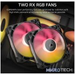 Corsair iCUE LINK TITAN RX RGB, All-in-one liquid cooler, 12 cm, 300 RPM, 2100 RPM, 73.5 cfm, Black - Image 8