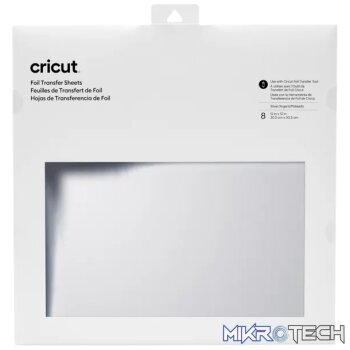 Cricut Transfer Foil Sheets 30x30cm 8 sheets (Silver)