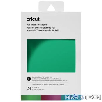 Cricut Transfer Foil Sheets Sampler 10x15cm 24 sheets (Jewel)