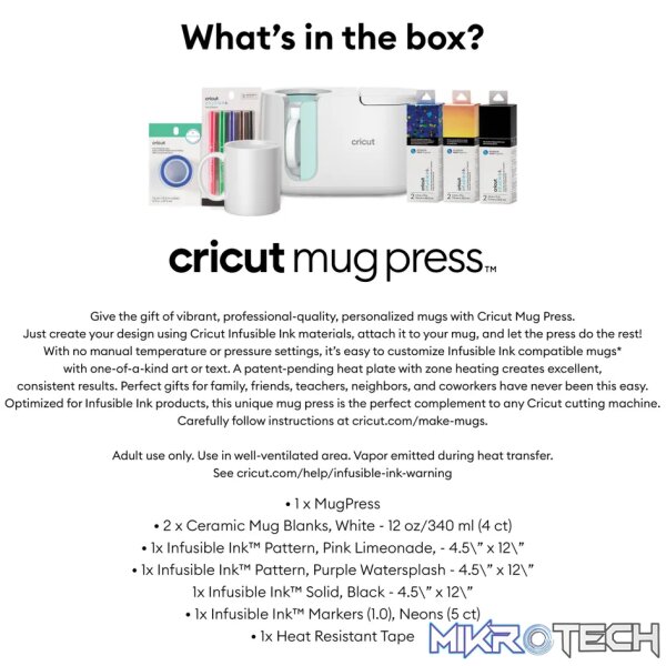 Cricut Transferpresse Mugpress, White - Image 4