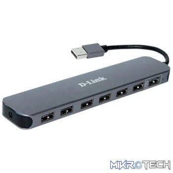 D-LINK 7 PORT USB HUB - POWERED HUB - 2 x Fastcharge ports