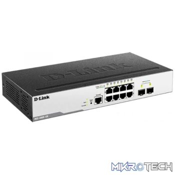 D-Link 8-Ports 10/100/1000Mbps + 2 SFP ports Managed Metro Ethernet Switch