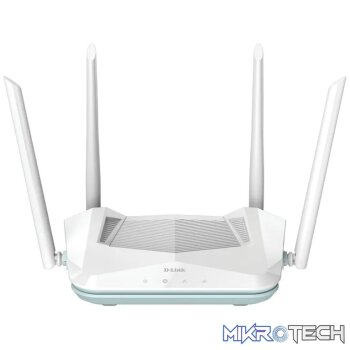 D-Link AX1500 Smart Router Dual-band 2x2 Wi-Fi 6; Up to 1200Mbps (5GHz) and 300Mbps (2.4GHz) speeds