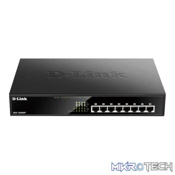 D-Link DGS-1008MP 8-Port Desktop Gigabit Max PoE Switch