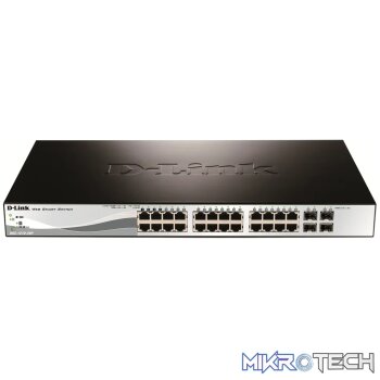D-Link DGS-1210-28P 28-Port Gigabit PoE Smart Managed Switch including 4 Combo Ports