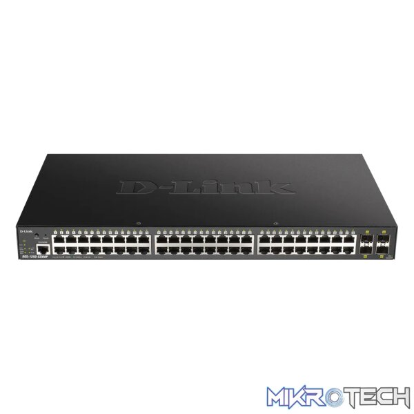 D-Link DGS-1250-52XMP 52 Port Gigabit Smart Managed Switch with 10G Uplinks & Power over Ethernet (PoE) Black D-Link DGS-1250-52XMP 52 Port Gigabit Smart Managed Switch with 10G Uplinks & Power over Ethernet (PoE) Black