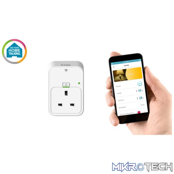 DSP_W215_UK_Front_GYHT D-Link DSP-W215 Wireless N Smart Plug Powerline Network - Image 1