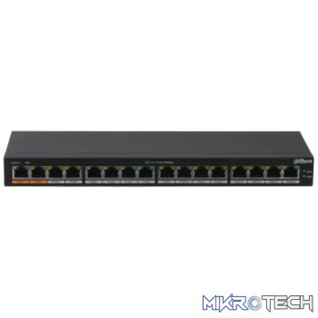 Dahua 16-Port Unmanaged Gigabit PoE Switch PoE Budget total 190W