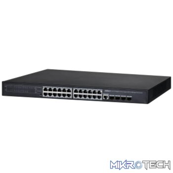 Dahua 24-Port PoE Gigabit Managed Switch  Layer 2 network management PoE switch