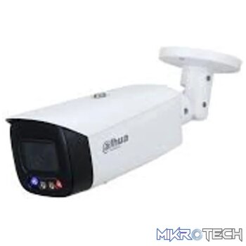 Dahua 5MP Full-color Active Deterrence Fixed-focal Bullet WizSense Network Camera  built in mic Support SMD Plus