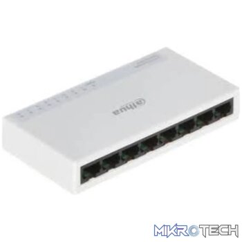 Dahua 8-Port Desktop Fast Ethernet Switch 8 × 10/100 Mbps