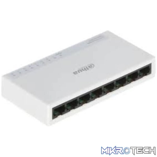 Dahua 8-Port Desktop Fast Ethernet Switch 8 × 10/100 Mbps Dahua 8-Port Desktop Fast Ethernet Switch 8 × 10/100 Mbps