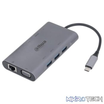 Dahua TC39 9 in 1 USB 3.1 Type-C to USB 3.0 + HDMI + RJ45 + VGA + SD/TF +PD Docking Station