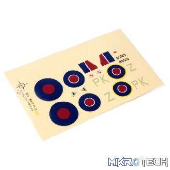 * Decal Sheet: Ultra-Micro Spitfire Mk I