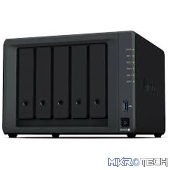 DiskStation 5 Bay NAS (up to 15-bay); Quad Core 2.0GHz; 8GB DDR4 RAM (non-ECC); 1x m.2 SSD Slot; 4x GbE LAN; 2x USB3.0; 2x eSATA