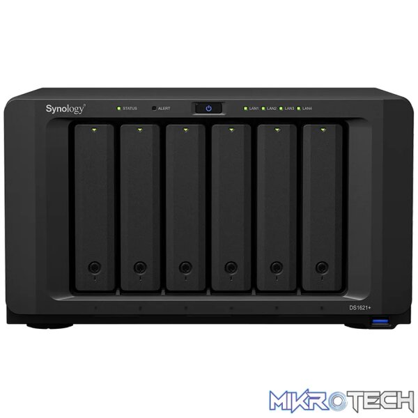 DiskStation 6-Bay NAS (up to 16-bay); Quad-Core 2.2GHz; 4GB DDR4 ECC RAM (up to 32GB); 4x GbE LAN; 3x USB3.0; 2x eSATA DiskStation 6-Bay NAS (up to 16-bay); Quad-Core 2.2GHz; 4GB DDR4 ECC RAM (up to 32GB); 4x GbE LAN; 3x USB3.0; 2x eSATA