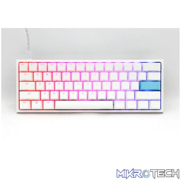 Ducky Keyboard One 2 Pro 60% -White- Cherry Silent Red. - Image 3