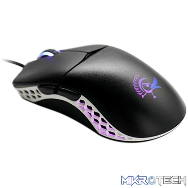 Ducky Mouse Feather Black and White - Huano Blue switches. Ducky Mouse Feather Black and White - Huano Blue switches.