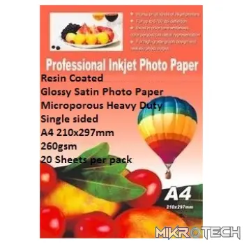 E-Box Resin Coated Glossy Satin Photo Paper