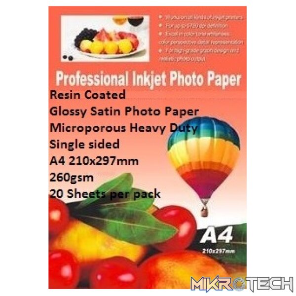 E-Box Resin Coated Glossy Satin Photo Paper E-Box Resin Coated Glossy Satin Photo Paper