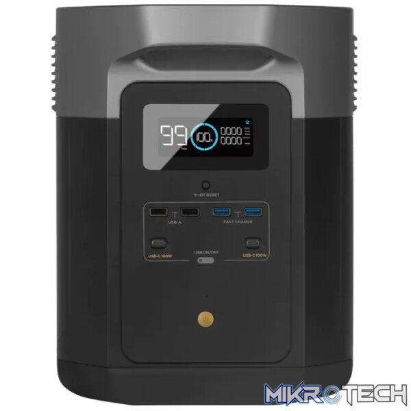ECOFLOW DELTA MAX 2000 Portable Power Station - 2400W output; 2016Wh Battery; 800W Solar - Int Socket ECOFLOW DELTA MAX 2000 Portable Power Station - 2400W output; 2016Wh Battery; 800W Solar - Int Socket