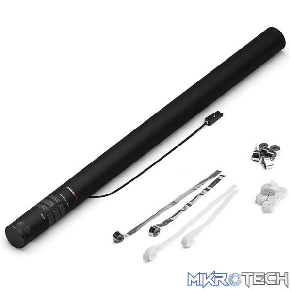 ES04WSM_1 Magic Fx - White + Silver Electric Cannon Pro - Streamers - Image 1