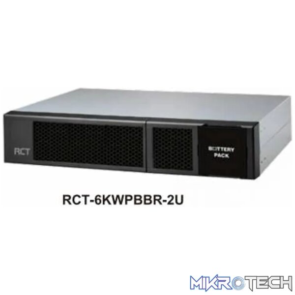 EXTENDED BATTERY BANK UNIT (2U) FOR RCT-6000-WPRU and RCT-10000WPRU (12V/9Ah x 16) - 6 month warranty on batteries. EXTENDED BATTERY BANK UNIT (2U) FOR RCT-6000-WPRU and RCT-10000WPRU (12V/9Ah x 16) - 6 month warranty on batteries.