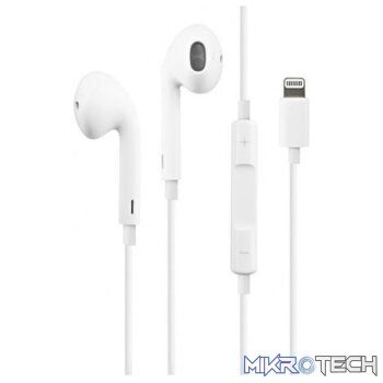 EZRA 3.5mm To iPhone White Digital Earphones 1.2m Length cable