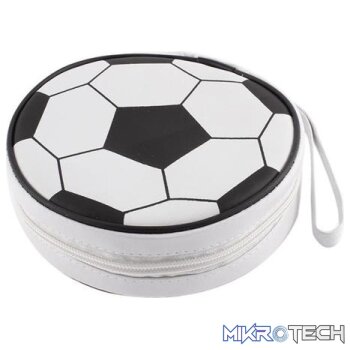 Ebox 24pcs Cd Holder Black & White Soccer