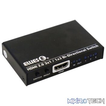 Ellies 3 Port Bi Directional HDMI Switch