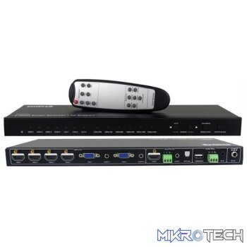 Ellies 6 Input Collaboration Switcher Scaler With 4K HDMI Output