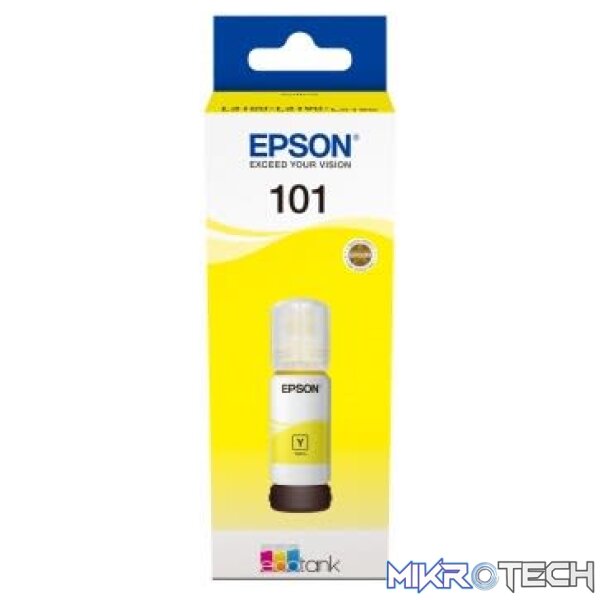 Epson 101 Ecotank Yellow Ink Bottle 127ml Epson 101 Ecotank Yellow Ink Bottle 127ml
