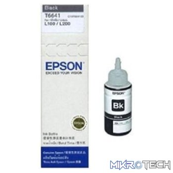 Epson T6641 Black Ink Bottle 70ml For L110 L300 L210 L355 L550