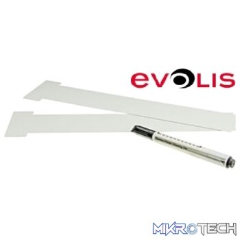 Evolis Complete Cleaning Kit -Includes 2 T-Shaped Cleaning Cards and Cleaning Pen