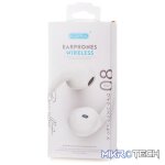 Ezra In Ear Bluetooth Handsfree Sweatproof White Earphones - Image 2