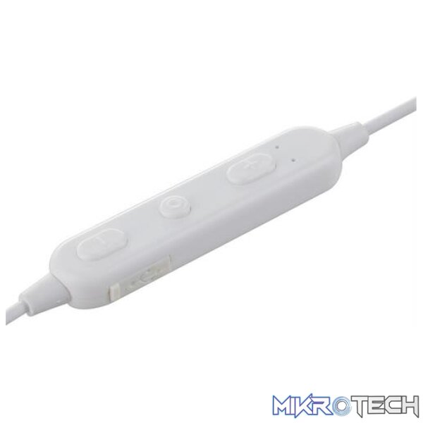Ezra In Ear Bluetooth Handsfree Sweatproof White Earphones - Image 4