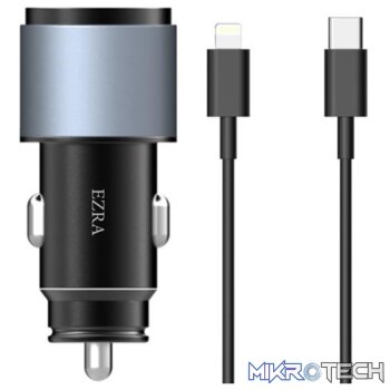 Ezra Quick Car Charger Set For Iphone – QC3.0 + Pd20w Car Charger