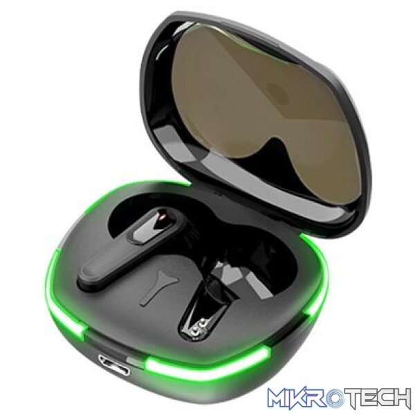 Ezra True Bluetooth5.1 Black Earbuds in a compact LED lit Case Ezra True Bluetooth5.1 Black Earbuds in a compact LED lit Case