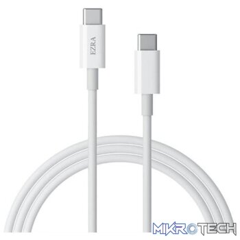 Ezra TypeC To TypeC 1.8meter 60w White Data Cable