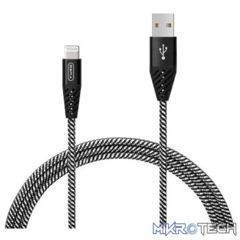Ezra UsbA To Iphone 3A 1meter Fast Charging Black Braided Cable