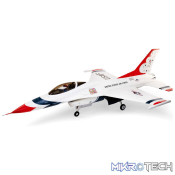 F-16 Thunderbirds 80mm EDF BNF Basic with AS3X and SAFE Select