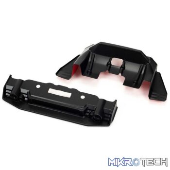 FELONY Painted Splitter And Diffuser Black/Red