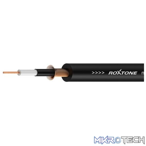 GC010-100M_1-1 Roxtone - 100M Cable Single Core Instrument Screened Od Black - Image 1
