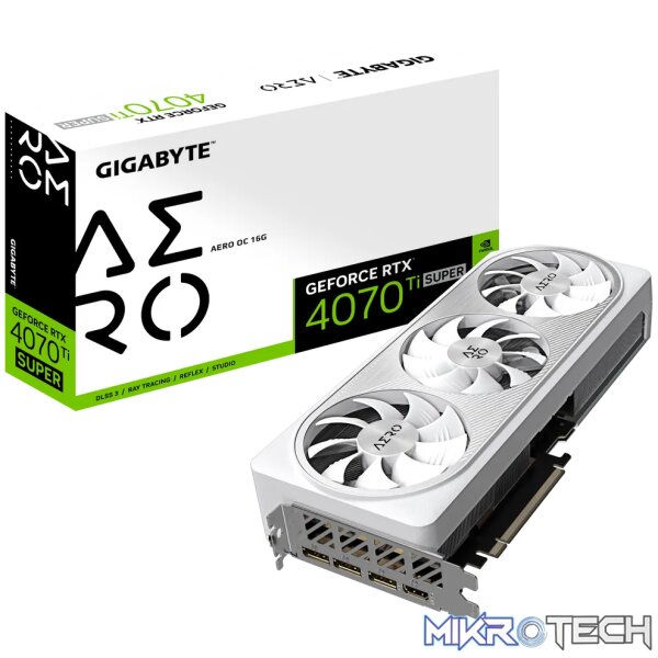 GIGABYTE AERO GeForce RTX 4070 Ti SUPER OC 16G GIGABYTE AERO GeForce RTX 4070 Ti SUPER OC 16G