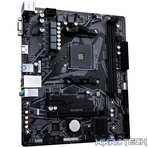 Gigabyte A520M K V2 AMD Socket AM4 mATX Motherboard GA-A520M-K V2 - Image 3